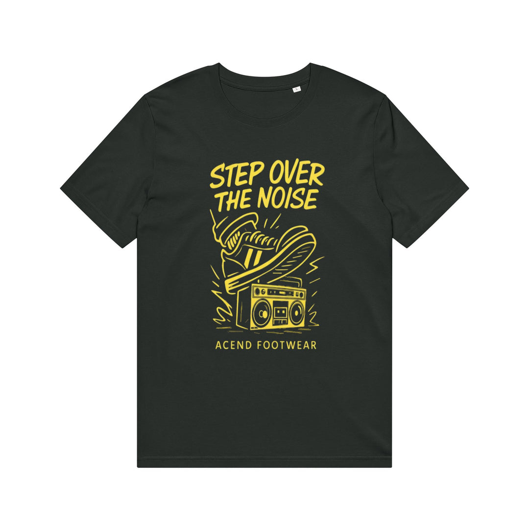 Step Over The Noise Graphic Tee — Acend Footwear Sneaker &amp; Boombox Shirt