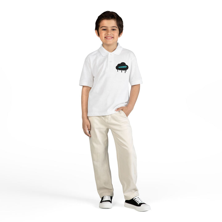 ACEND Kids  - Cloud Logo Polo Youth DryBlend®