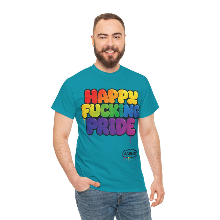 ACEND Streetwear  - Happy F*cking Pride Rainbow Tee
