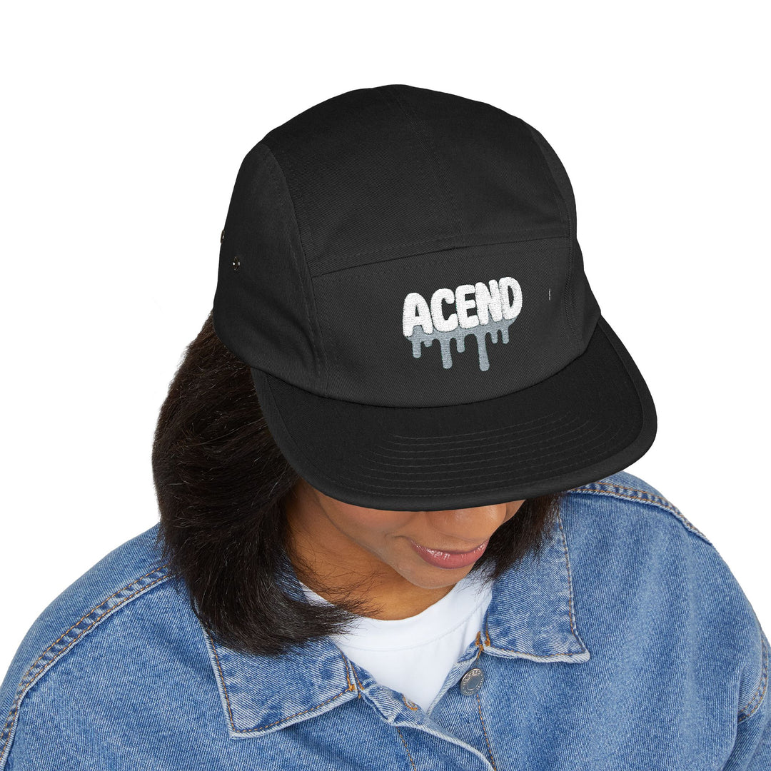 ACEND Embroidered Drip 5-Panel Cap