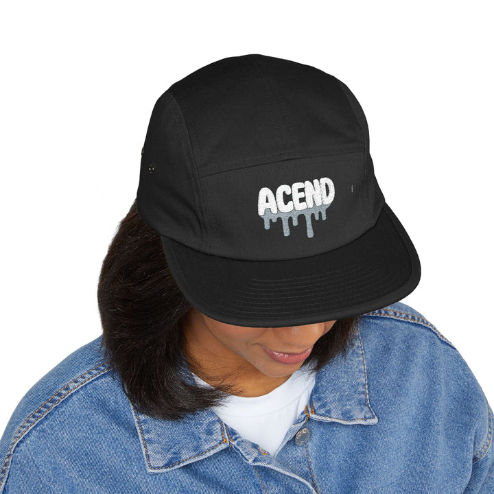 ACEND Embroidered Drip 5-Panel Cap