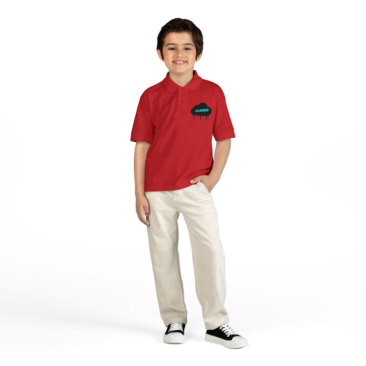 ACEND Kids  - Cloud Logo Polo Youth DryBlend®
