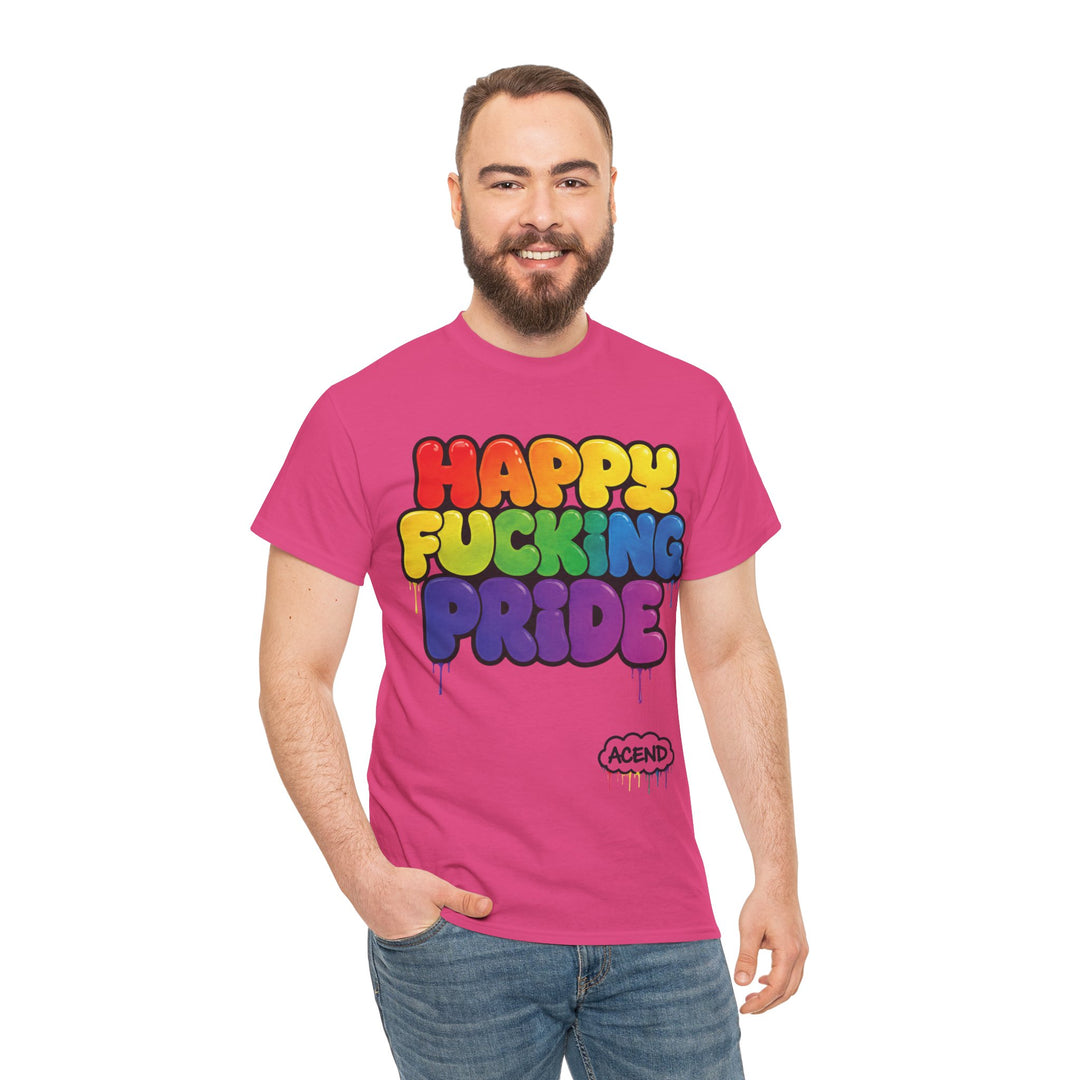 ACEND Streetwear  - Happy F*cking Pride Rainbow Tee