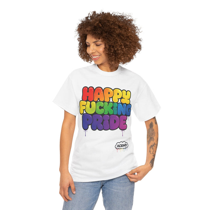ACEND Streetwear  - Happy F*cking Pride Rainbow Tee