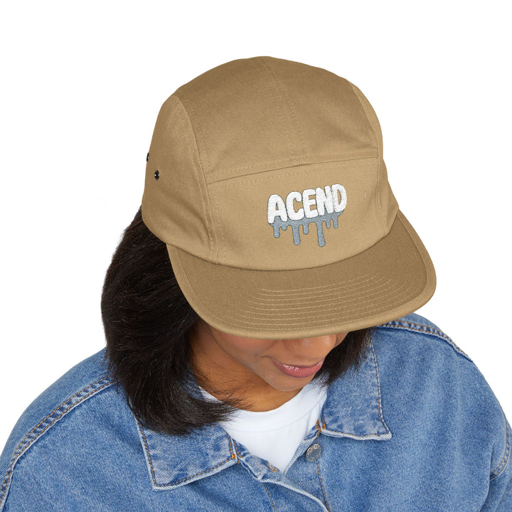 ACEND Embroidered Drip 5-Panel Cap