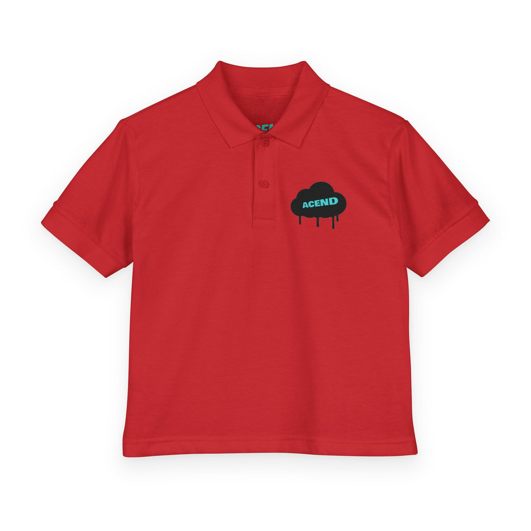 ACEND Kids  - Cloud Logo Polo Youth DryBlend®