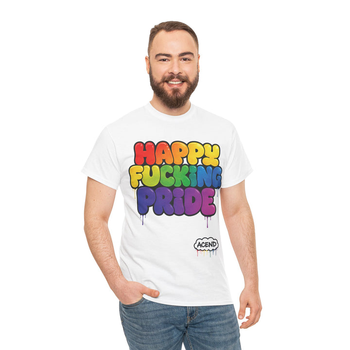 ACEND Streetwear  - Happy F*cking Pride Rainbow Tee
