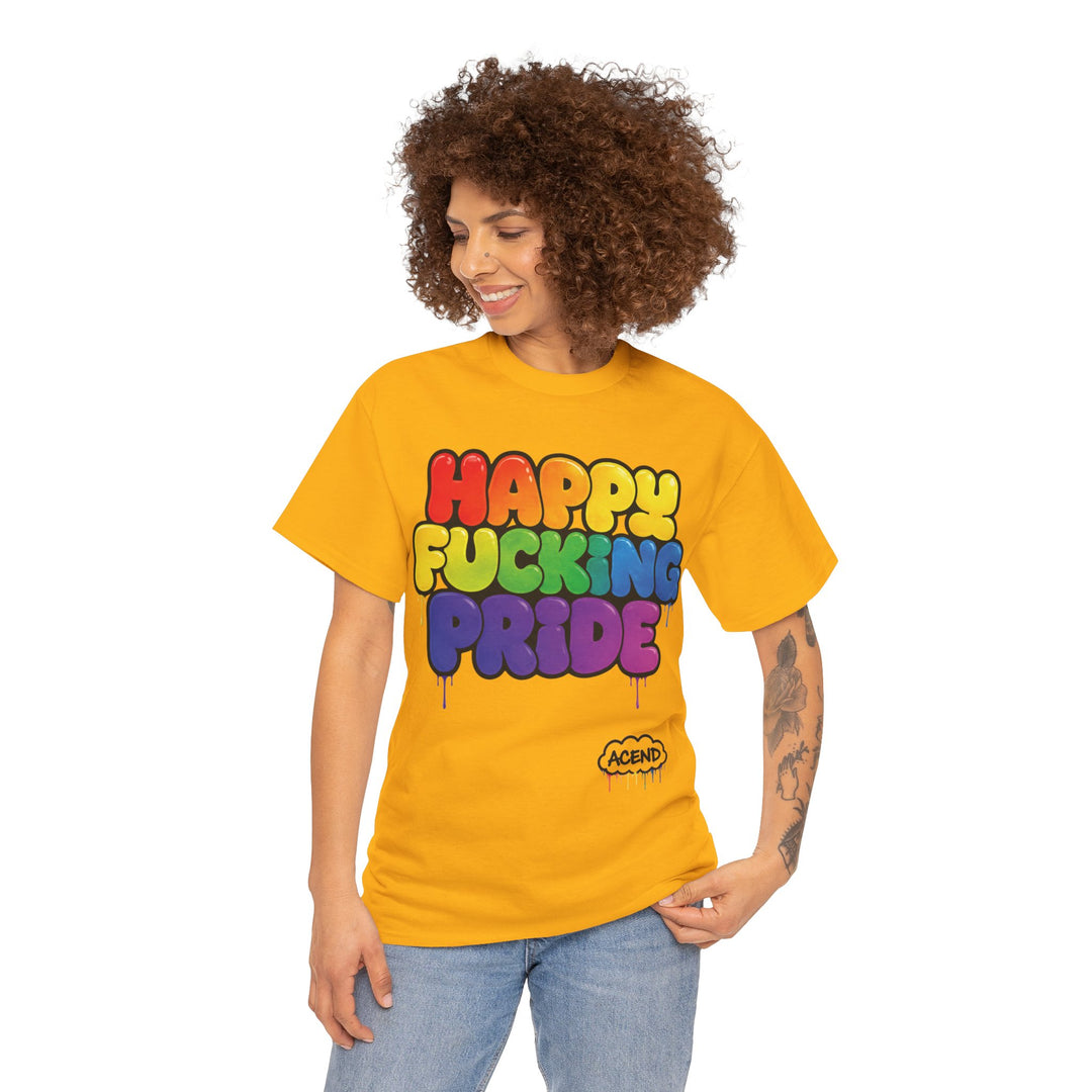 ACEND Streetwear  - Happy F*cking Pride Rainbow Tee