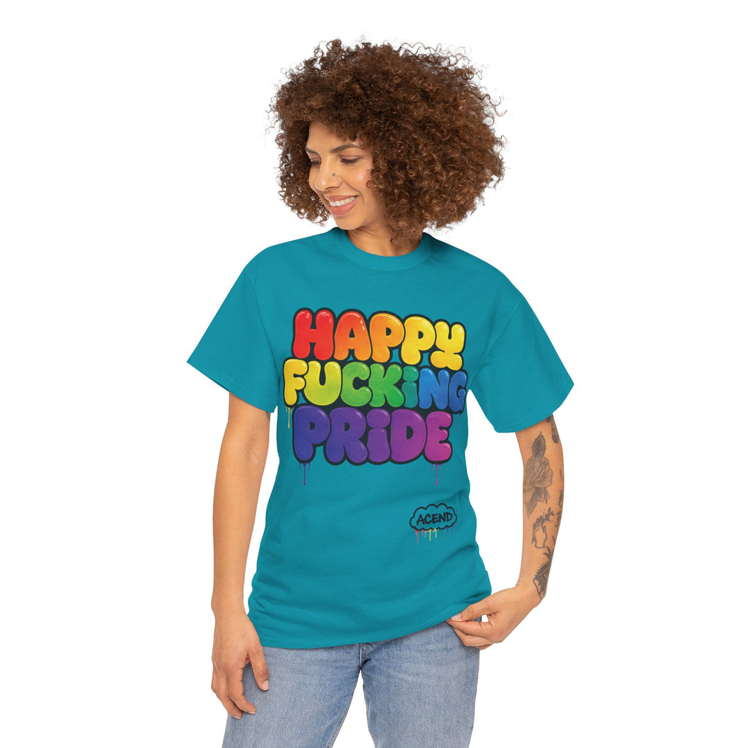 ACEND Streetwear  - Happy F*cking Pride Rainbow Tee