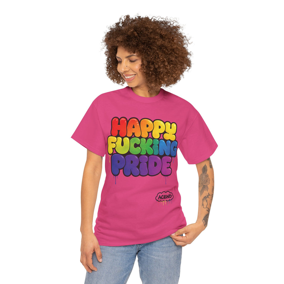 ACEND Streetwear  - Happy F*cking Pride Rainbow Tee
