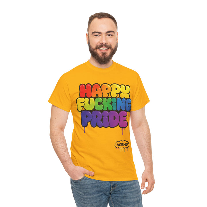 ACEND Streetwear  - Happy F*cking Pride Rainbow Tee