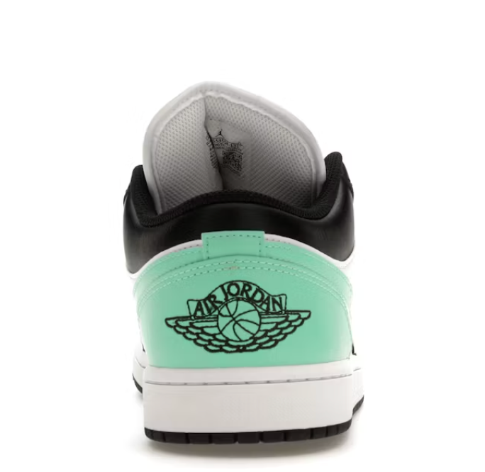 Air Jordan 1 Low 'White/Black/Green Glow'